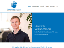 Tablet Screenshot of physiotherapiemuenster.de